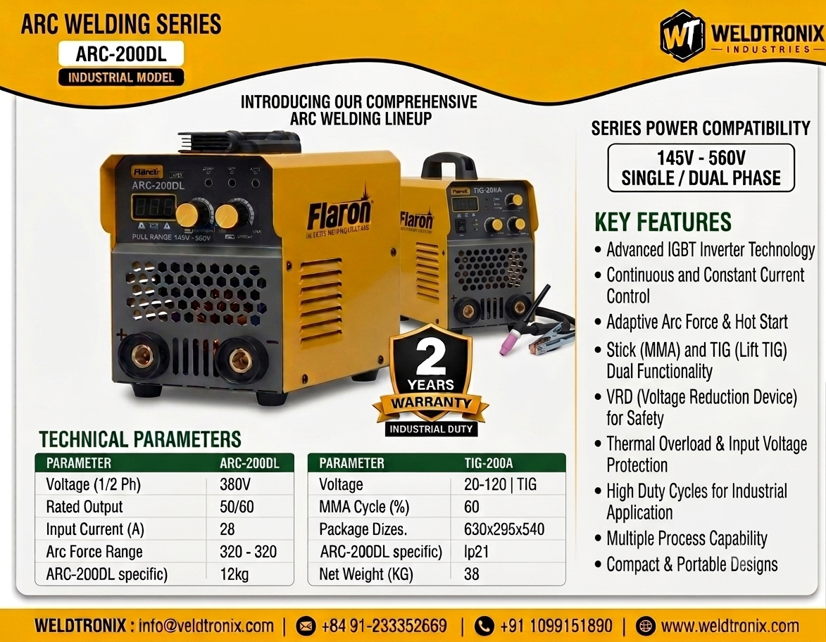 ARC-200DL Industrial ARC Welding Machine Wide Voltage 145V-560V - View 1