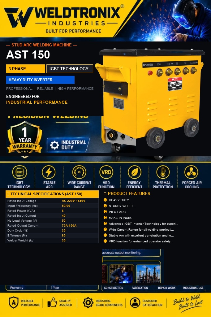 AST 150 Lightweight Stud Welding Machine - View 1