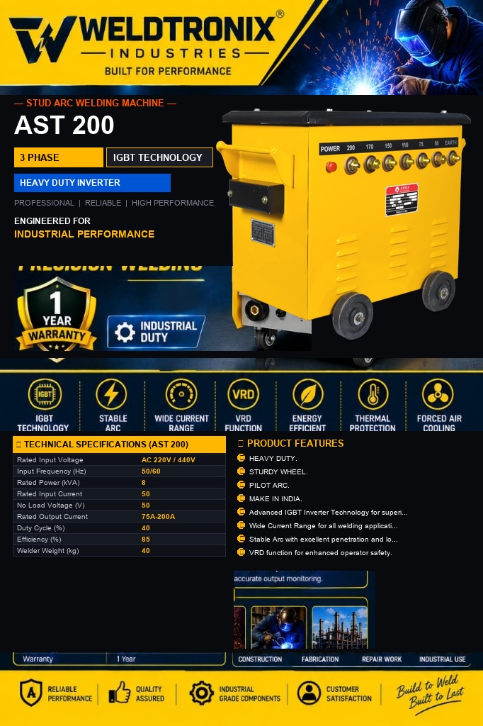 AST 200 Compact Portable Stud Welding Machine - View 1