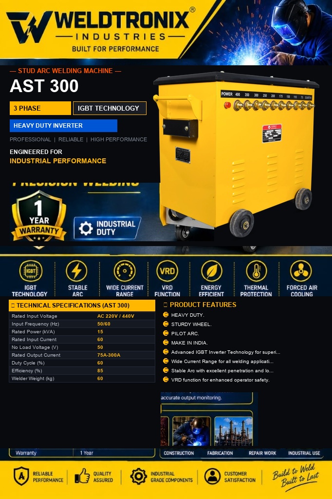 AST 300 Industrial Stud Welding Machine - View 1