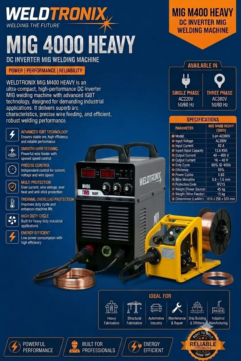 MIG 4000 Heavy DC Inverter MIG Welding Machine - View 1
