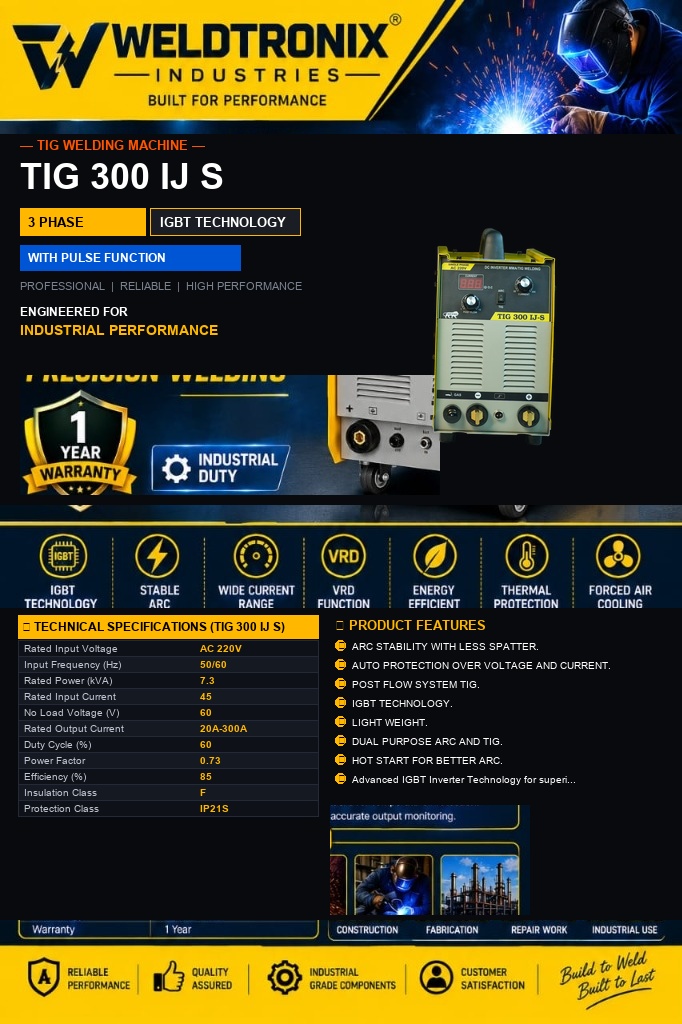 TIG 300 IJ-S High-Performance TIG Welder - View 1