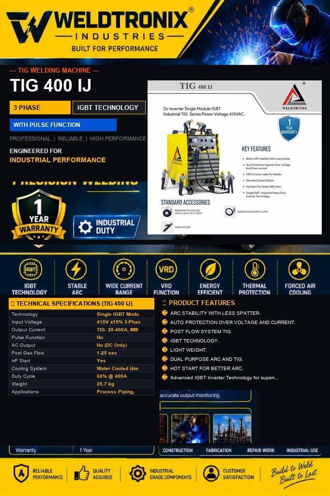 TIG 400 Ij Precision Welder