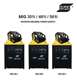 ESAB MIG 501i Heavy Industrial Inverter MIG Power Source 500A - View 1