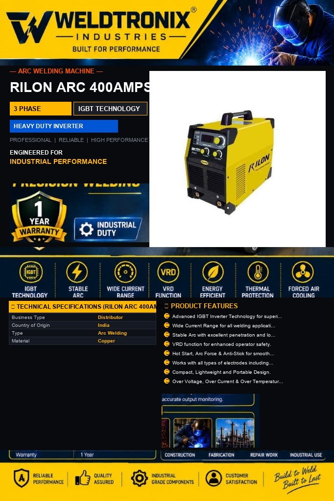 Rilon ARC 400a Igbt - Welding Machine