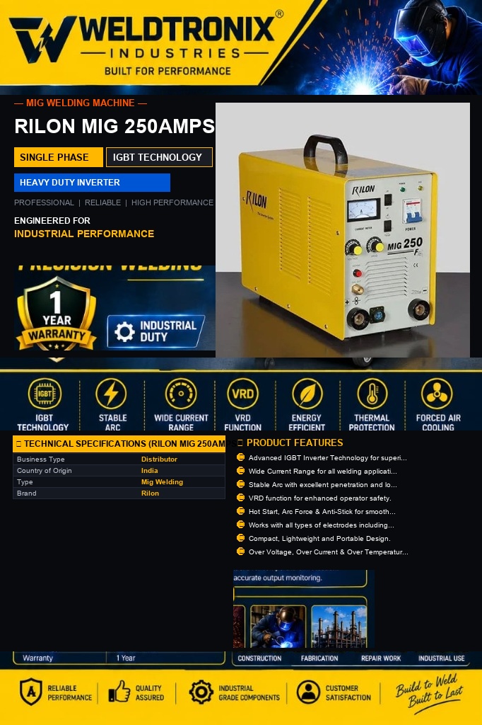 Rilon MIG 250a Mosfet - Welding Machine